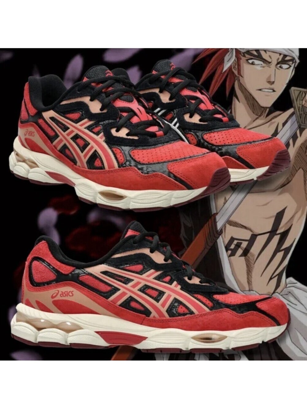 NWT Bleach x ASICS Men’s Size 7.5 Gel NYC Renji Abarai Free Shipping